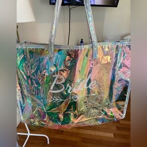 Holographic Bride Large Tote Bag